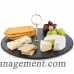 VonShef Round 100% Natural Slate Cheese Board with Handle VNSH1299